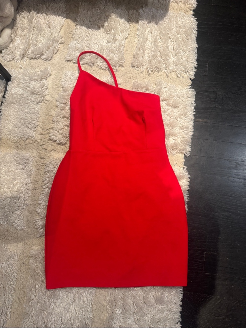 Superdown Red One-Shoulder Mini Dress